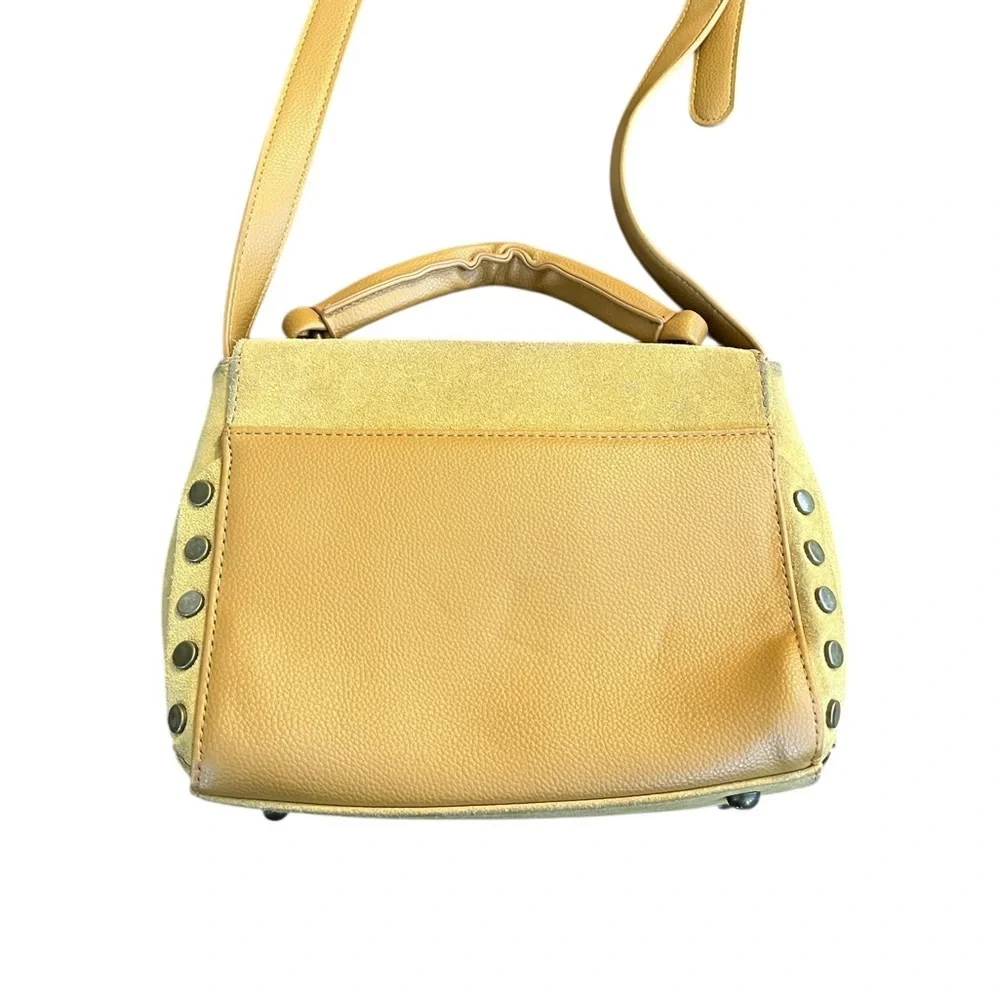 Lionel Suede 3-in-1 Bag Mustard Yellow Colored Bag. - Picture 2 of 7